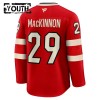 Maillot de Hockey Canada 4 Nations Face Off 2025 Fanatics Premium Nathan Mackinnon Rouge - Enfant